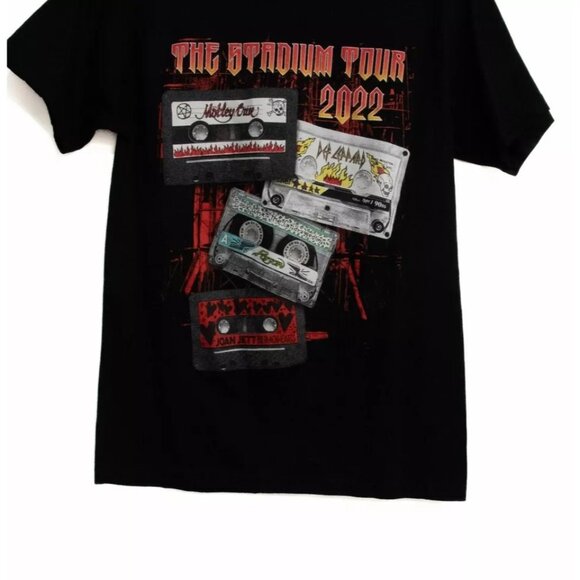 Tee Styled Premium Men Black Cotton Graphic Spell Out Crew Neck Short Sleeve M - Picture 3 of 7